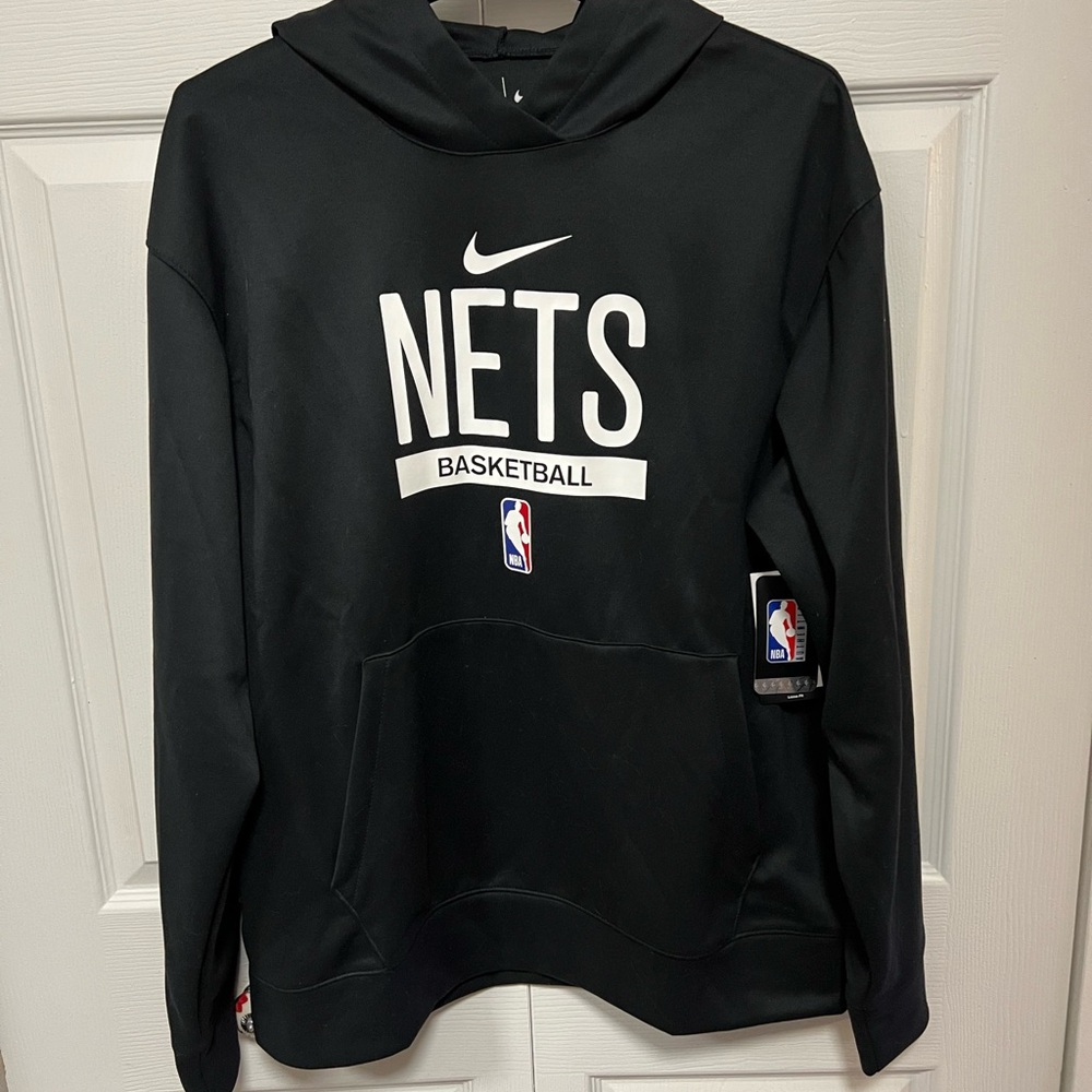 Nike Dri-Fit Brooklyn Nets NBA Spotlight Performance Pullover Hoodie | Size LG